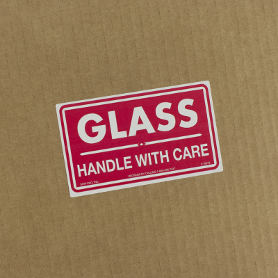 Fragile/Glass Handle with Care Labels - Die Cut
 - 18013 - 3x5 Glass Handle With Care.png